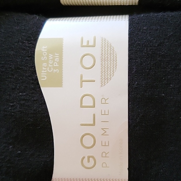 Black soft gold toe pk of 3 pairs socks.... 15 for both packs - Picture 2 of 8